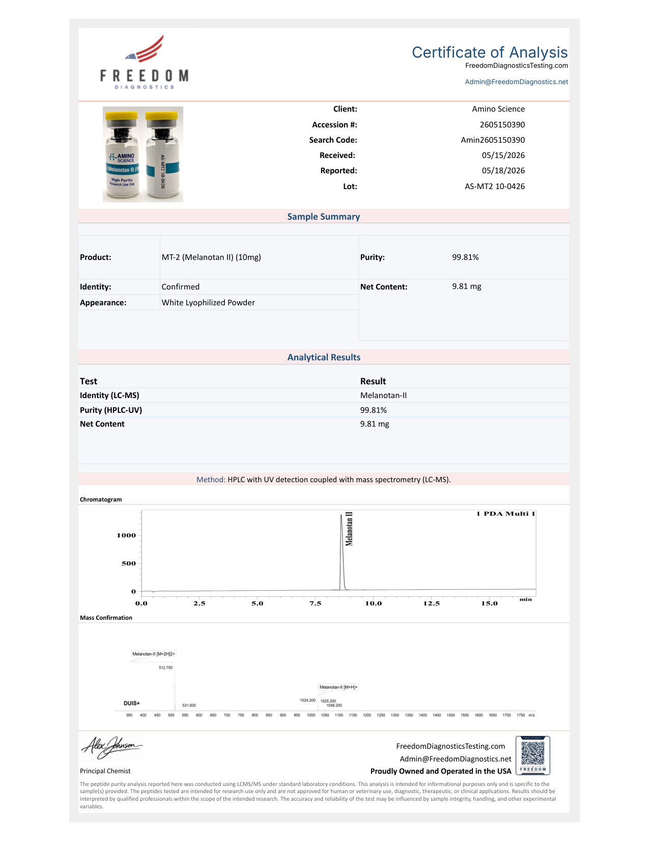MT 2 Melanotan II (10mg)